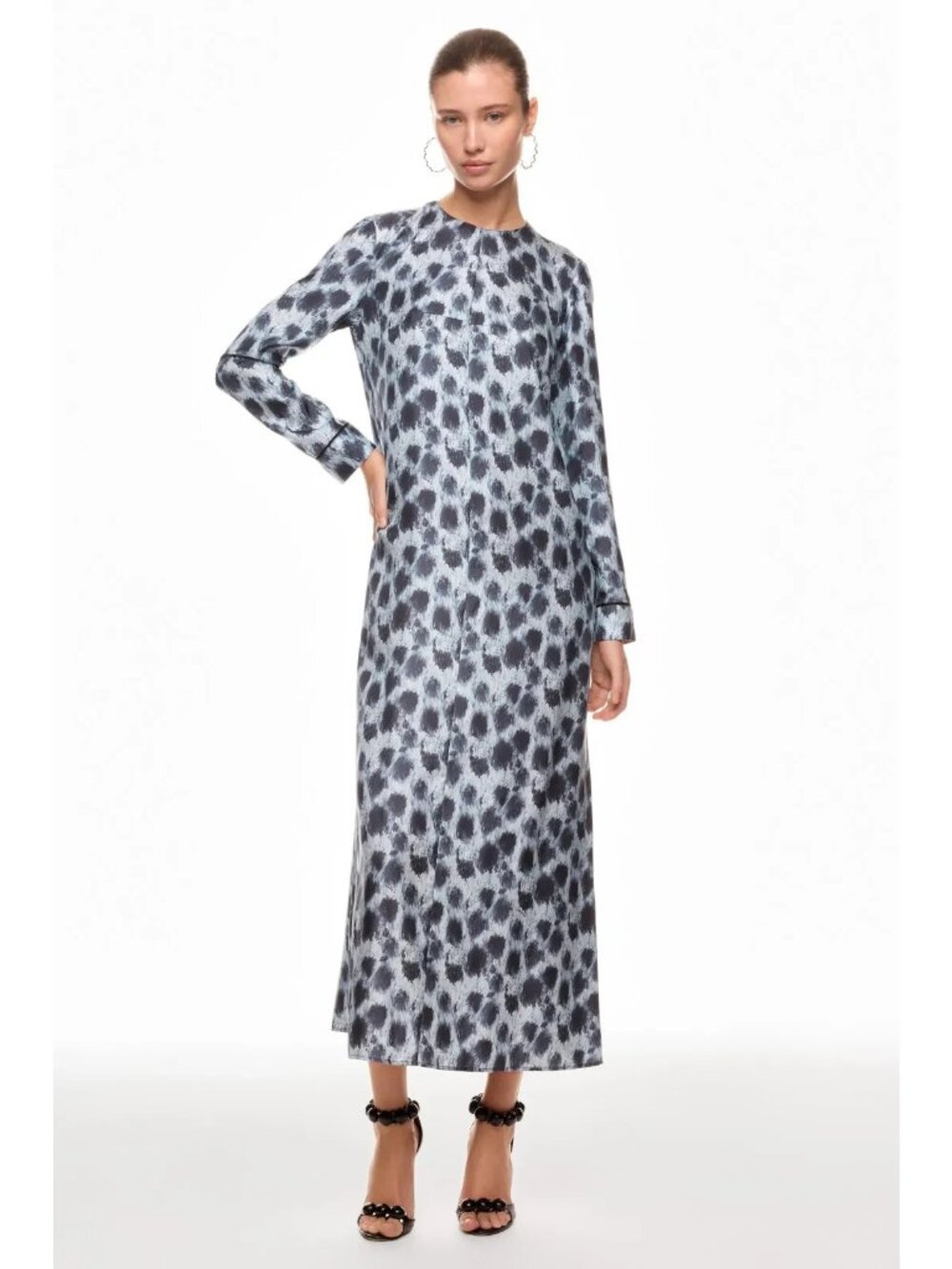 R-192. Marni Crayon Leopard Silk Dress